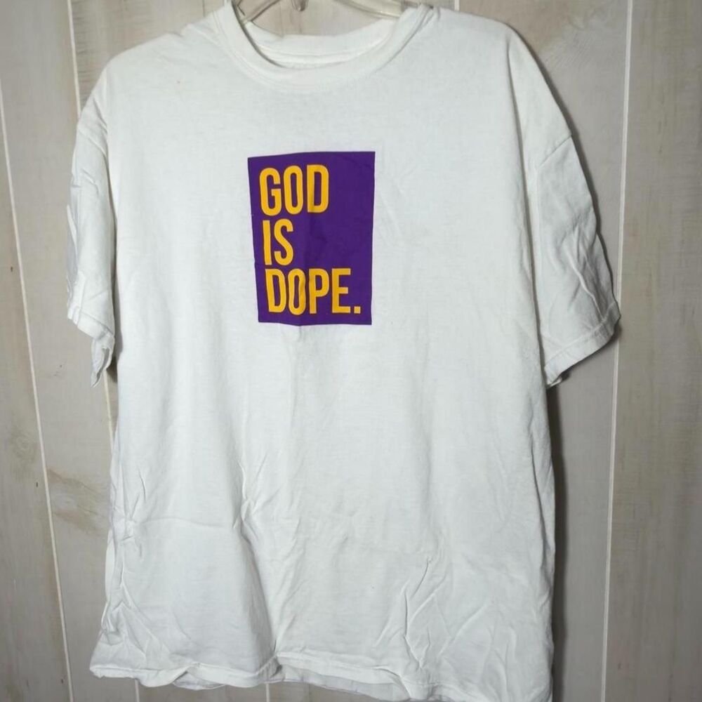 God-is-dope Men's White T-shirt